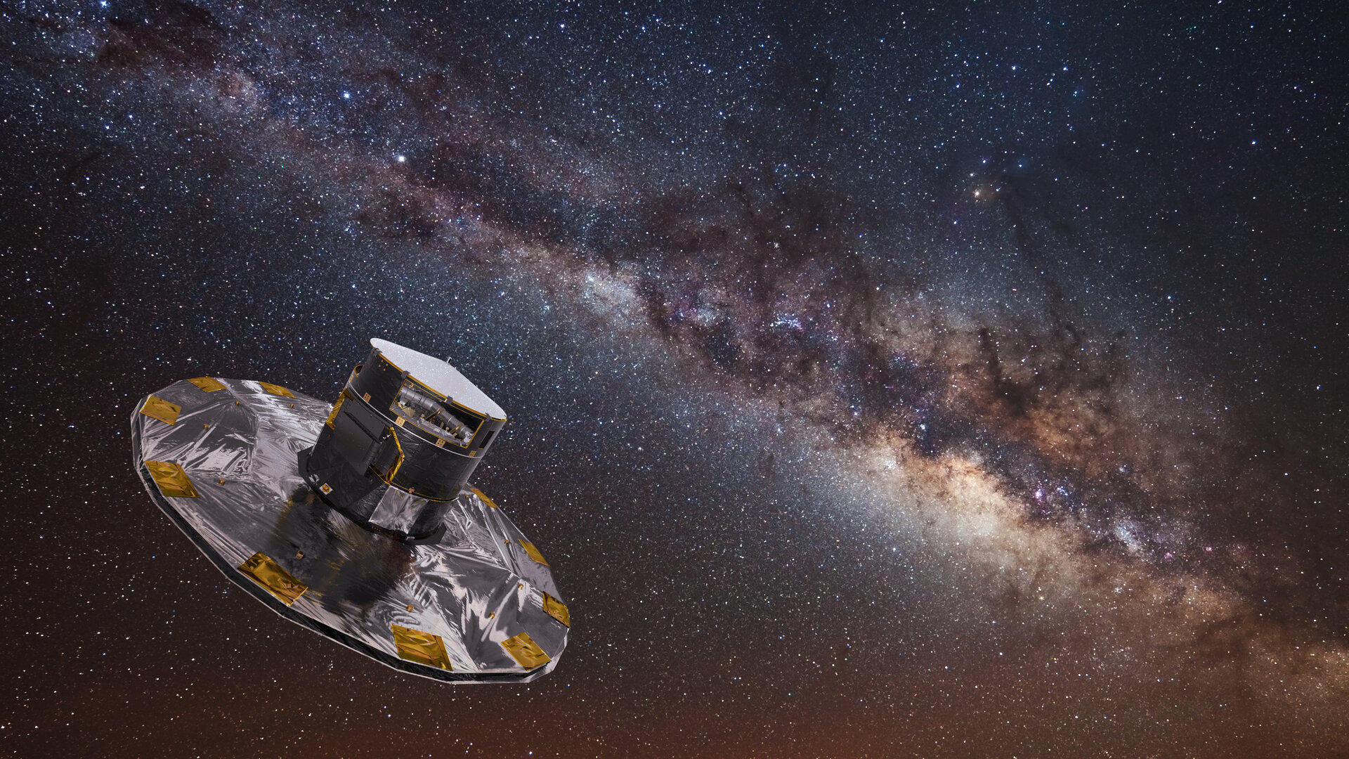 An artistic impression of the Gaia satellite